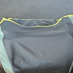 Lou & Grey Black and Light Green Top with Yellow Accents